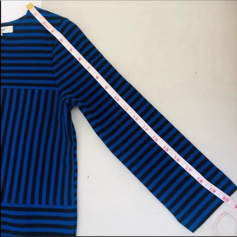 Madewell Blue/Black Striped Top - Like New! - Picture 11 of 13